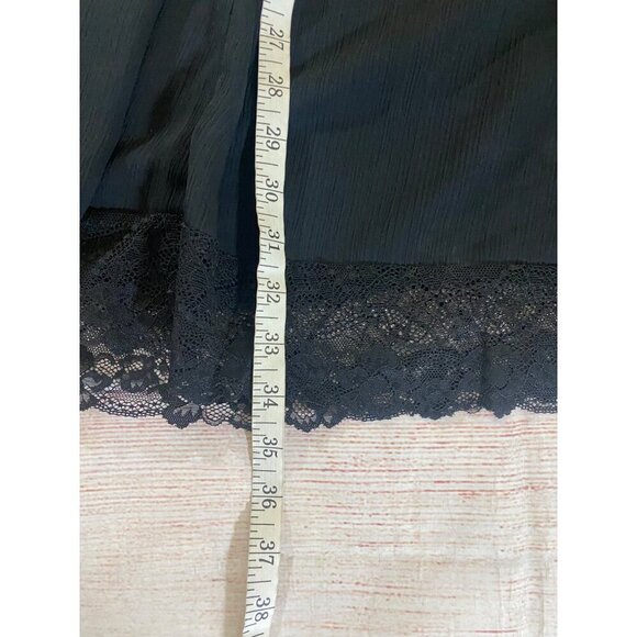 Torrid Women's Black Off Shoulder Mini Smoked Ruffle Lace Dress - 1XL - Picture 6 of 12